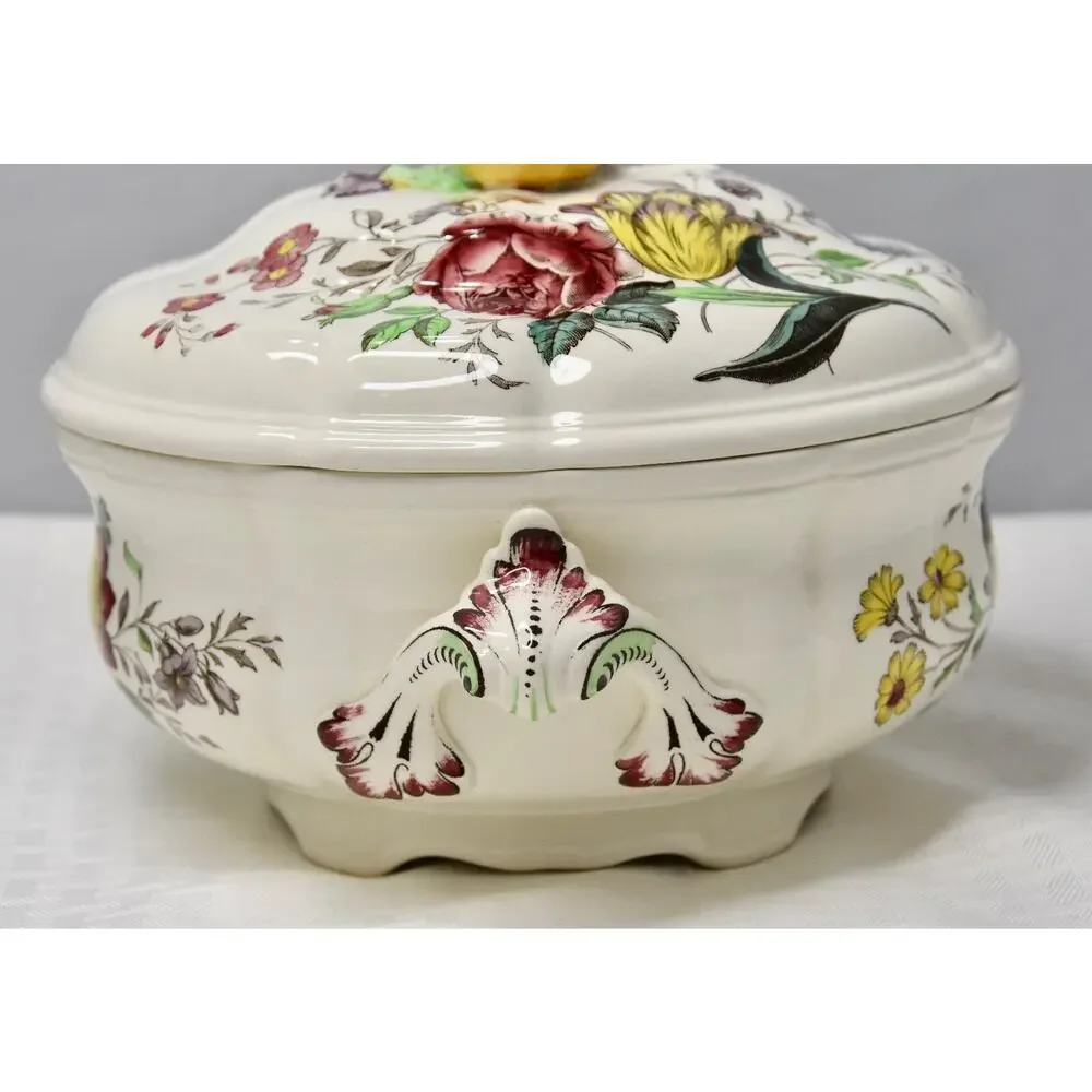 Copeland Spode Gainsborough Lidded Casserole Apple Finial Tureen Pot With Lid